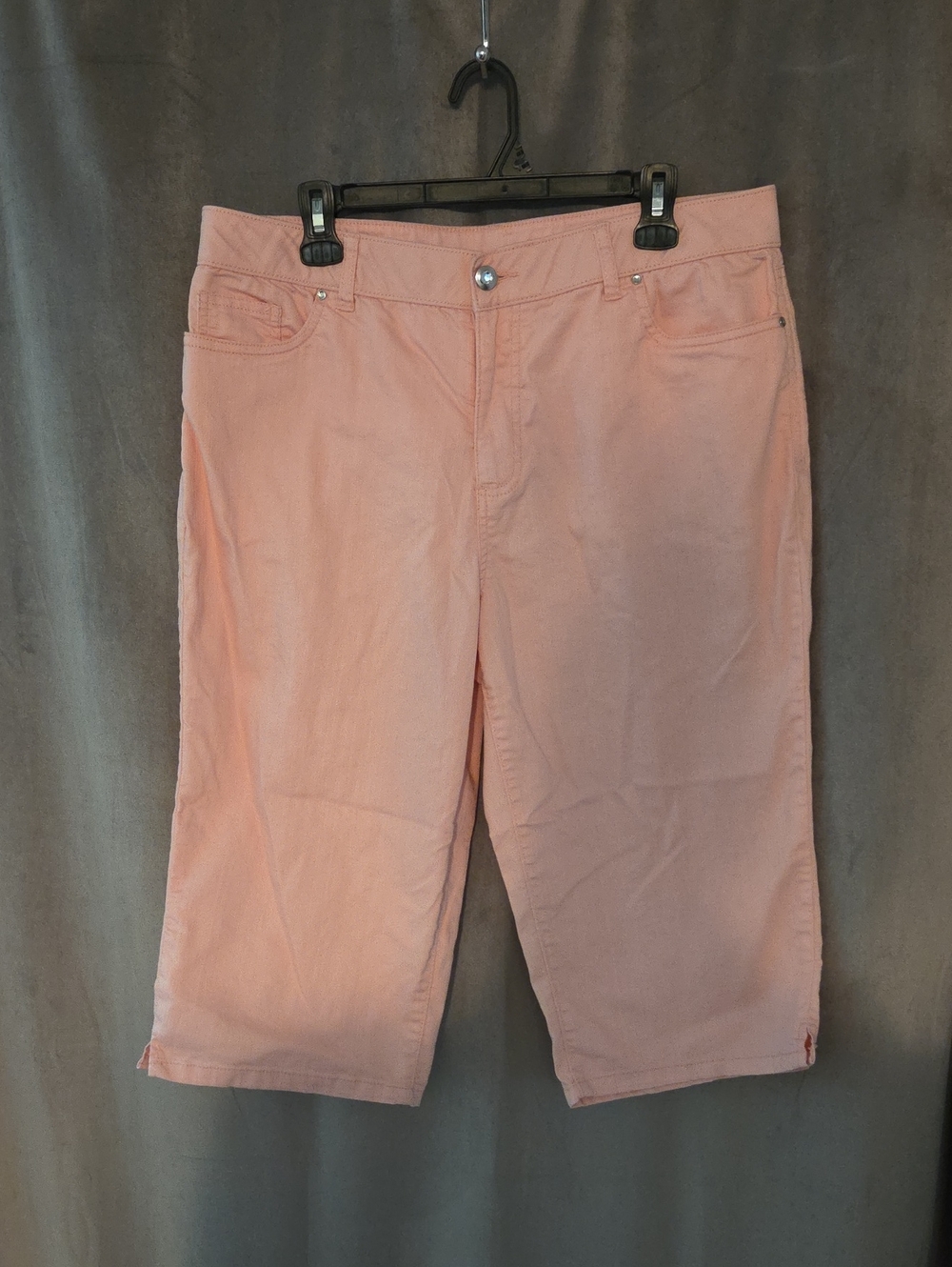 Sears Pink 14p Capris Womens Stretch Cotton Blend